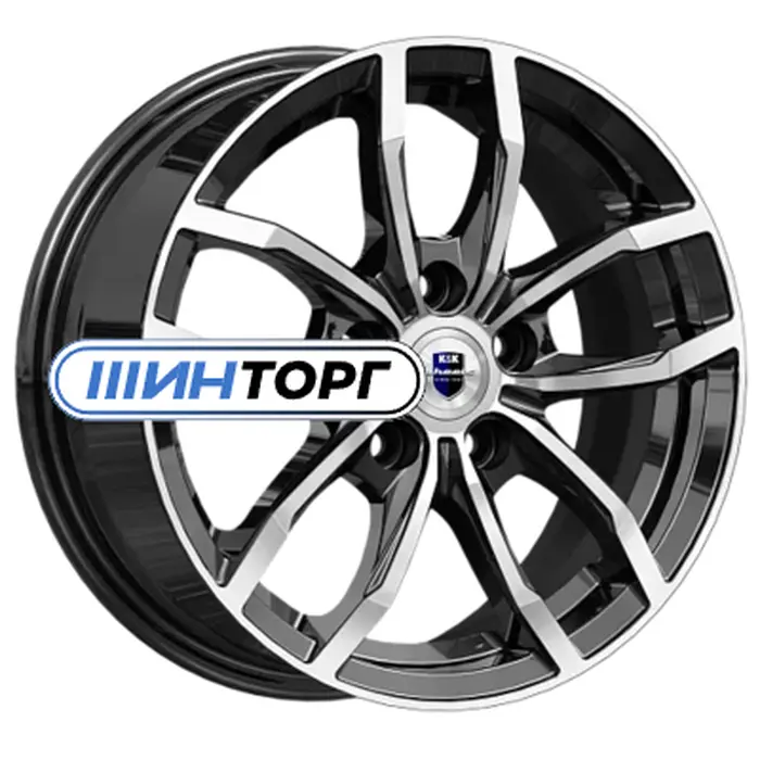 КиК Фрост (КС1048) 6.5x15 5x100 ET38 D57.1 Алмаз черный Литой