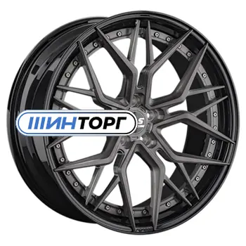 LS Forged LS FG35 10.5x21 5x112 ET43 D66.6 ALBRSD-GM/BK Кованый